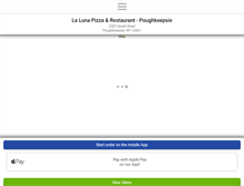 Tablet Screenshot of lalunapizzapoughkeepsie.com